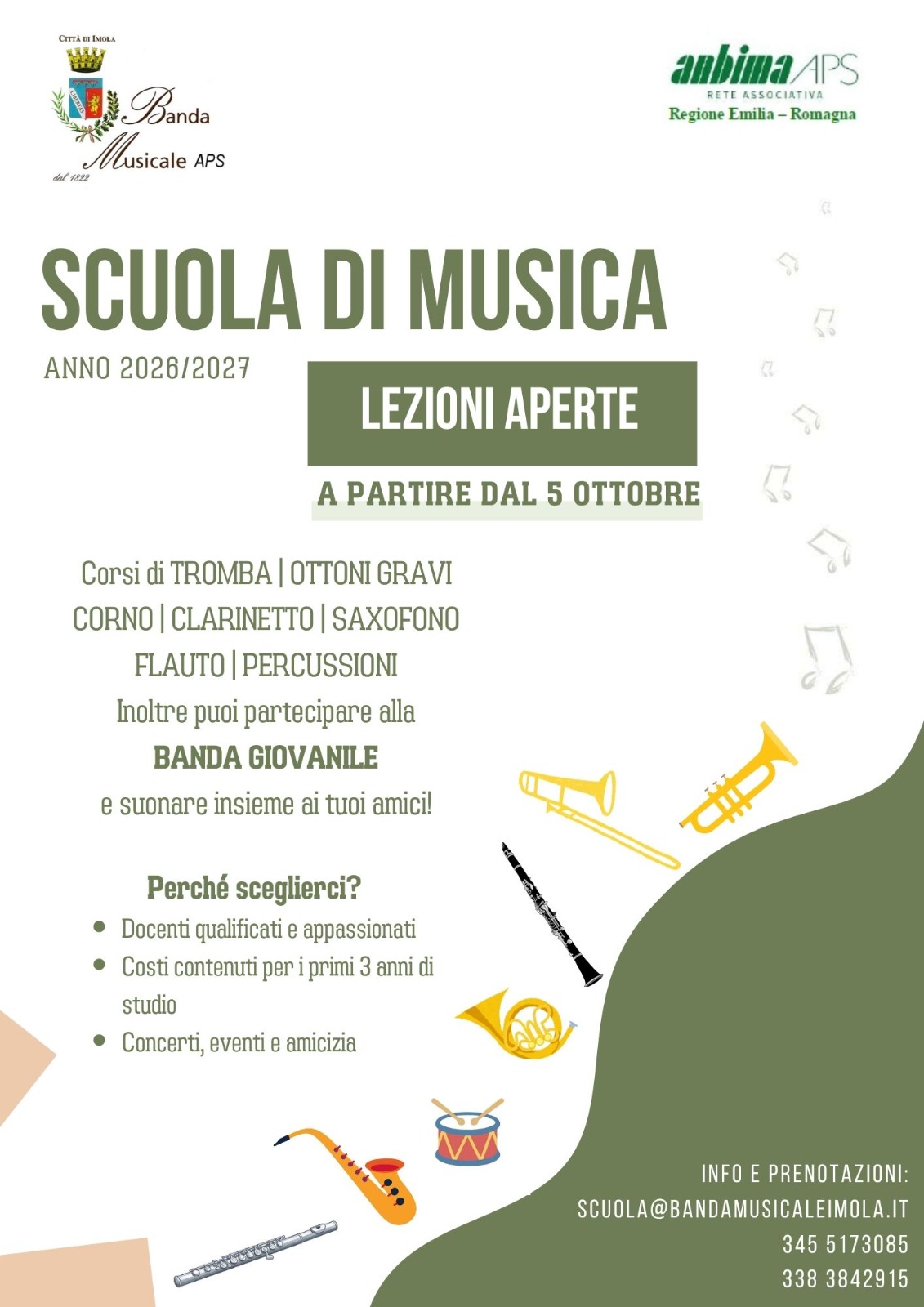 Scuola di musica: iscrizioni aperte